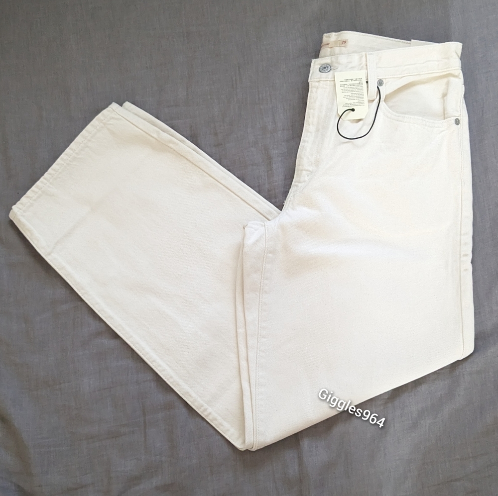 Levi's Baggy Dad Jeans Barely Freezing White - Picture 11 of 12
